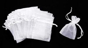 Add a creative touch to your special occasion with these organza favor bags. Simply fill them with your favorite treats and give to guests.White3" x 4" (7.62 cm x 10.16 cm)Organza36 favor