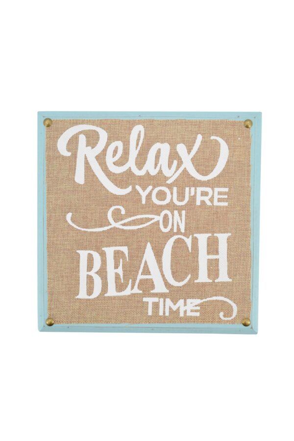 RELAX YOU'RE ON THE BEACH BLK