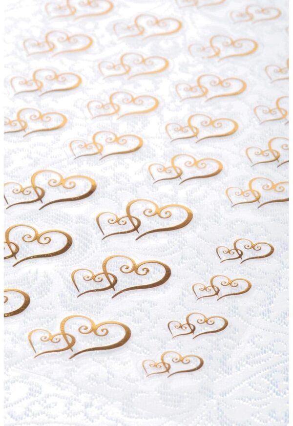 Add an elegant look to favors and invitations with these heart stickers. They are perfect for showers